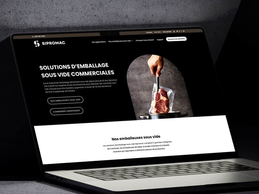 Site web : un site transactionnel qui dépasse nos frontières / Sipromac